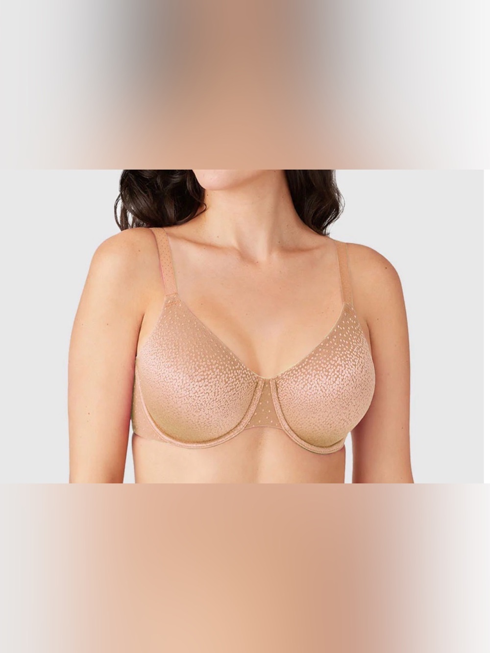Wacoal Back Appeal Underwire Bra 32DDD Praline Beige 855303